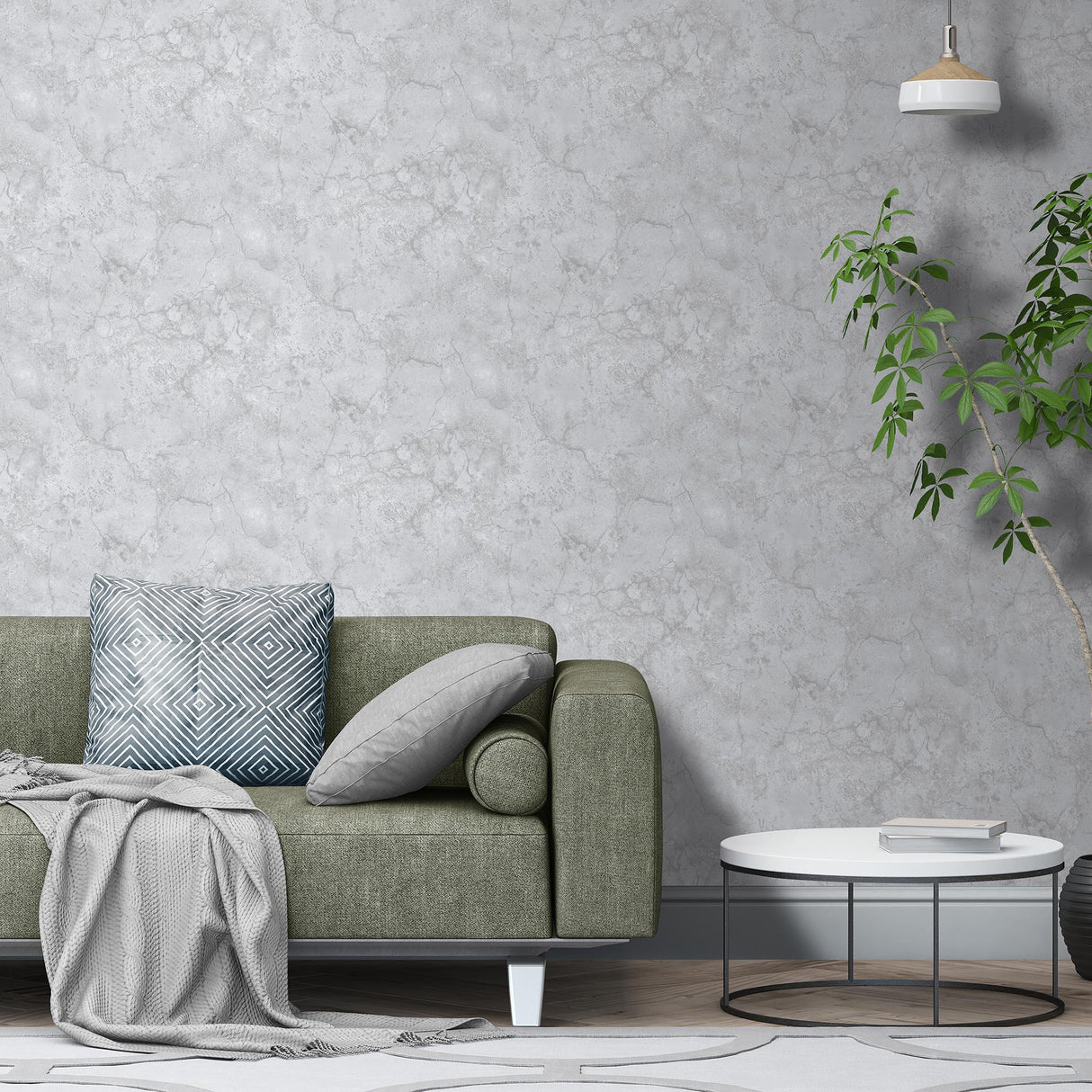 DecoratorsBest Marble Light Grey Wallpaper