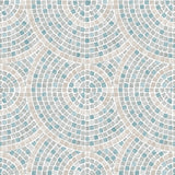 DecoratorsBest Mosaic Mirage Blue and Beige Wallpaper