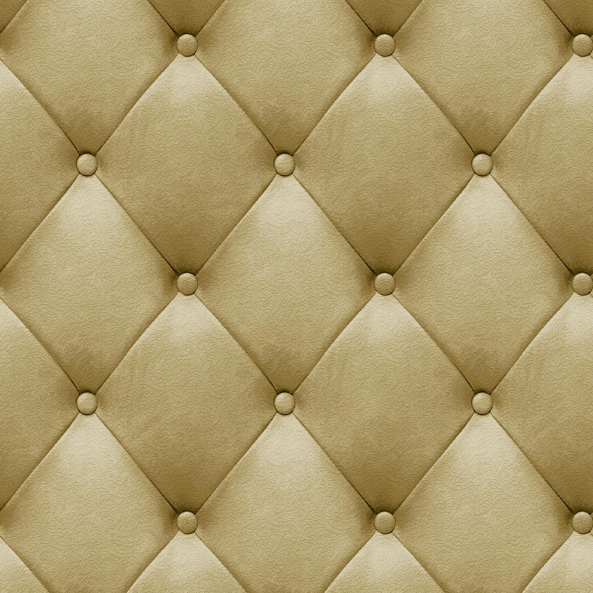 DecoratorsBest Faux Plush Quilted Diamond Upholstery Gold Wallpaper