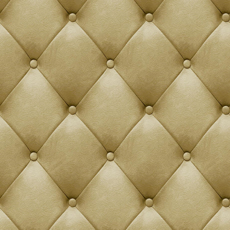 DecoratorsBest Faux Plush Quilted Diamond Upholstery Gold Wallpaper