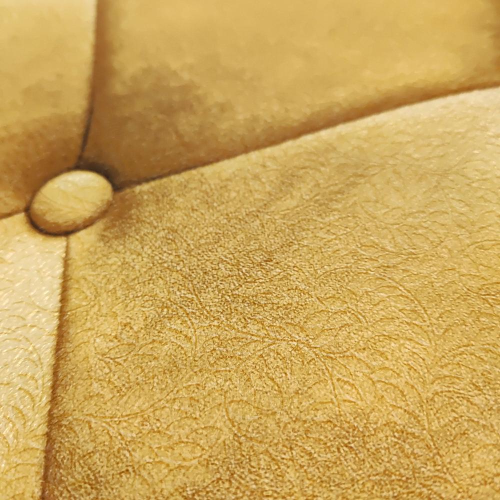 DecoratorsBest Faux Plush Quilted Diamond Upholstery Gold Wallpaper