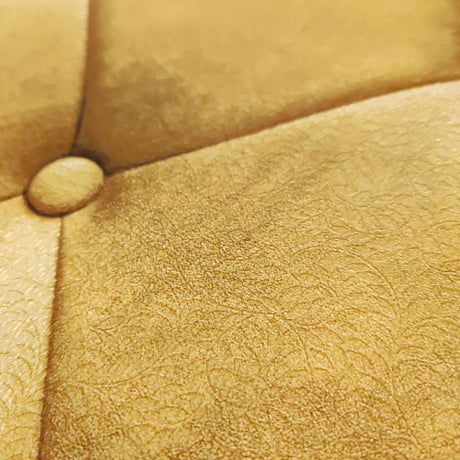 DecoratorsBest Faux Plush Quilted Diamond Upholstery Gold Wallpaper