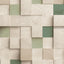 DecoratorsBest Wood Blocks Natural and Greens Wallpaper
