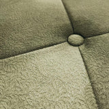 DecoratorsBest Faux Plush Quilted Diamond Upholstery Green Wallpaper