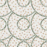 DecoratorsBest Mosaic Mirage Green and Neutrals Wallpaper