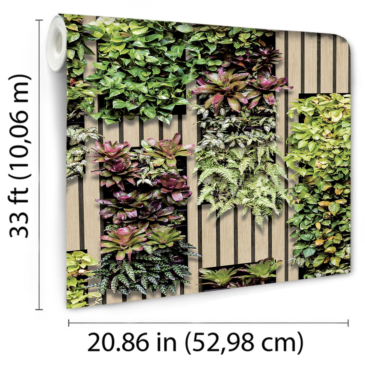 DecoratorsBest Vertical Garden Green Wallpaper