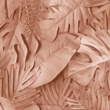 DecoratorsBest Large Photoreal Tropical Leaves Terracotta Wallpaper