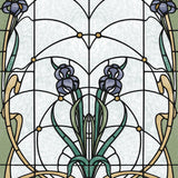 DecoratorsBest Floral Stained Glass Purple Flower Wallpaper