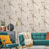 DecoratorsBest Wood Blocks Natural Beige Wallpaper