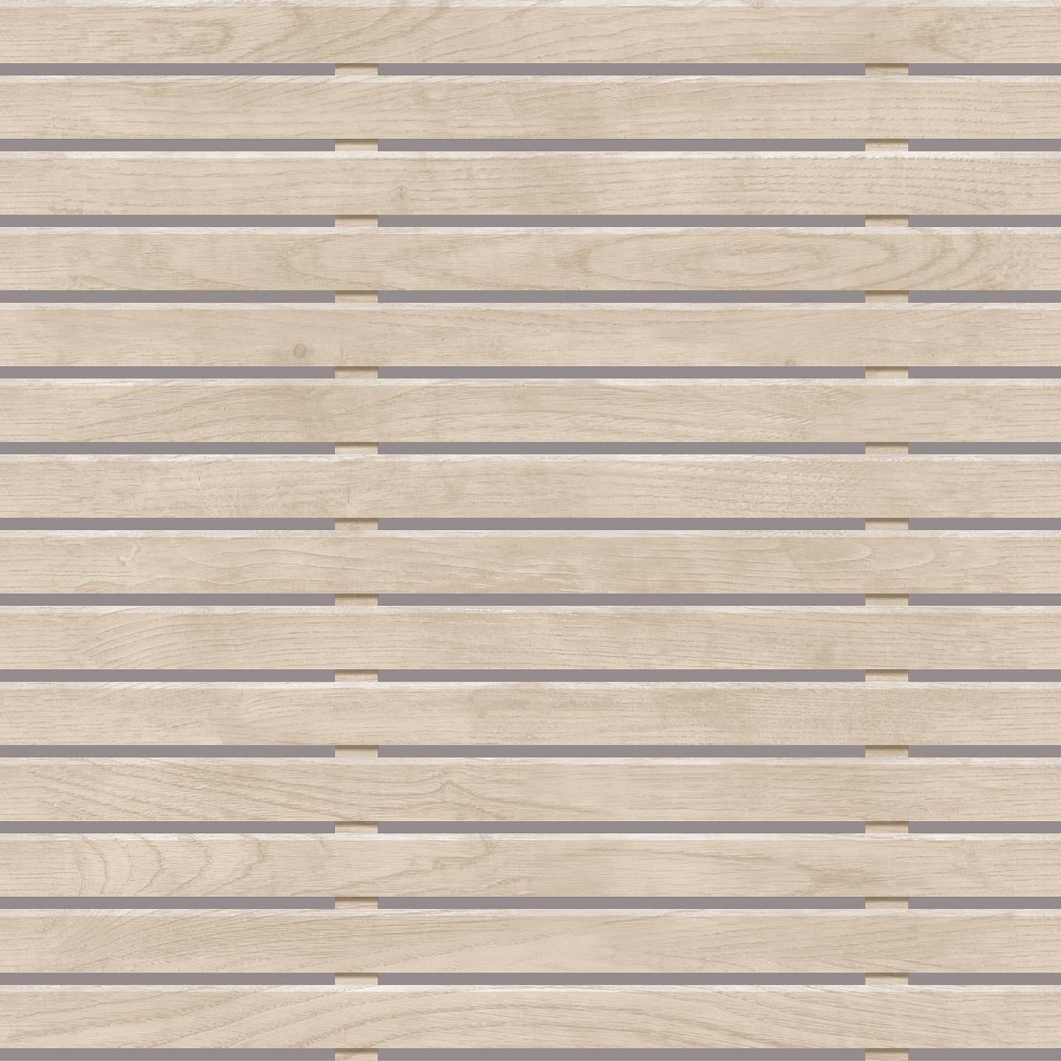 Decoratorsbest Horizontal Wood Slat Beige Wallpaper – DecoratorsBest