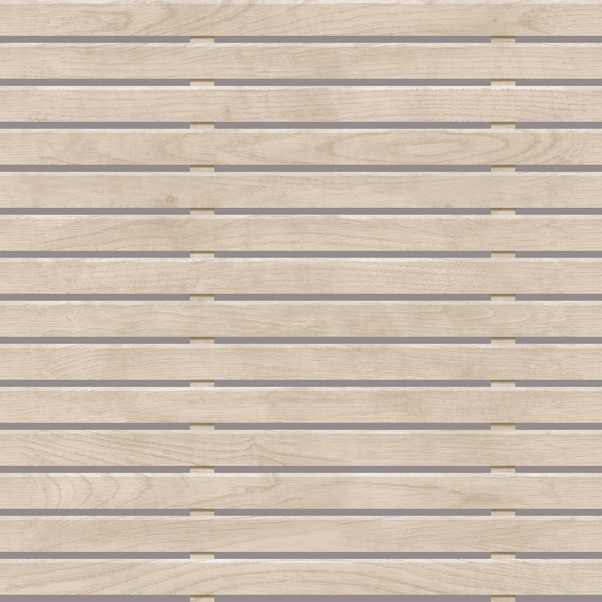 DecoratorsBest Horizontal Wood Slat Beige Wallpaper