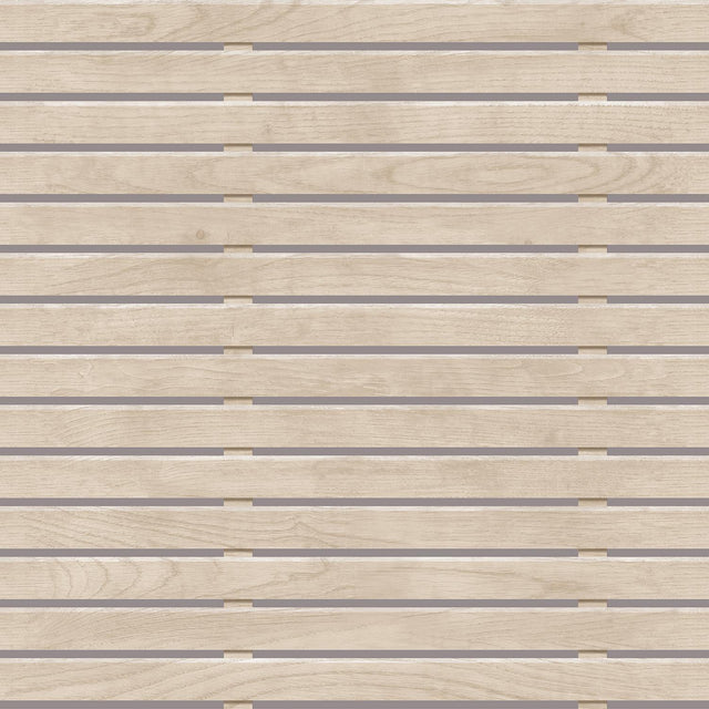 DecoratorsBest Horizontal Wood Slat Beige Wallpaper