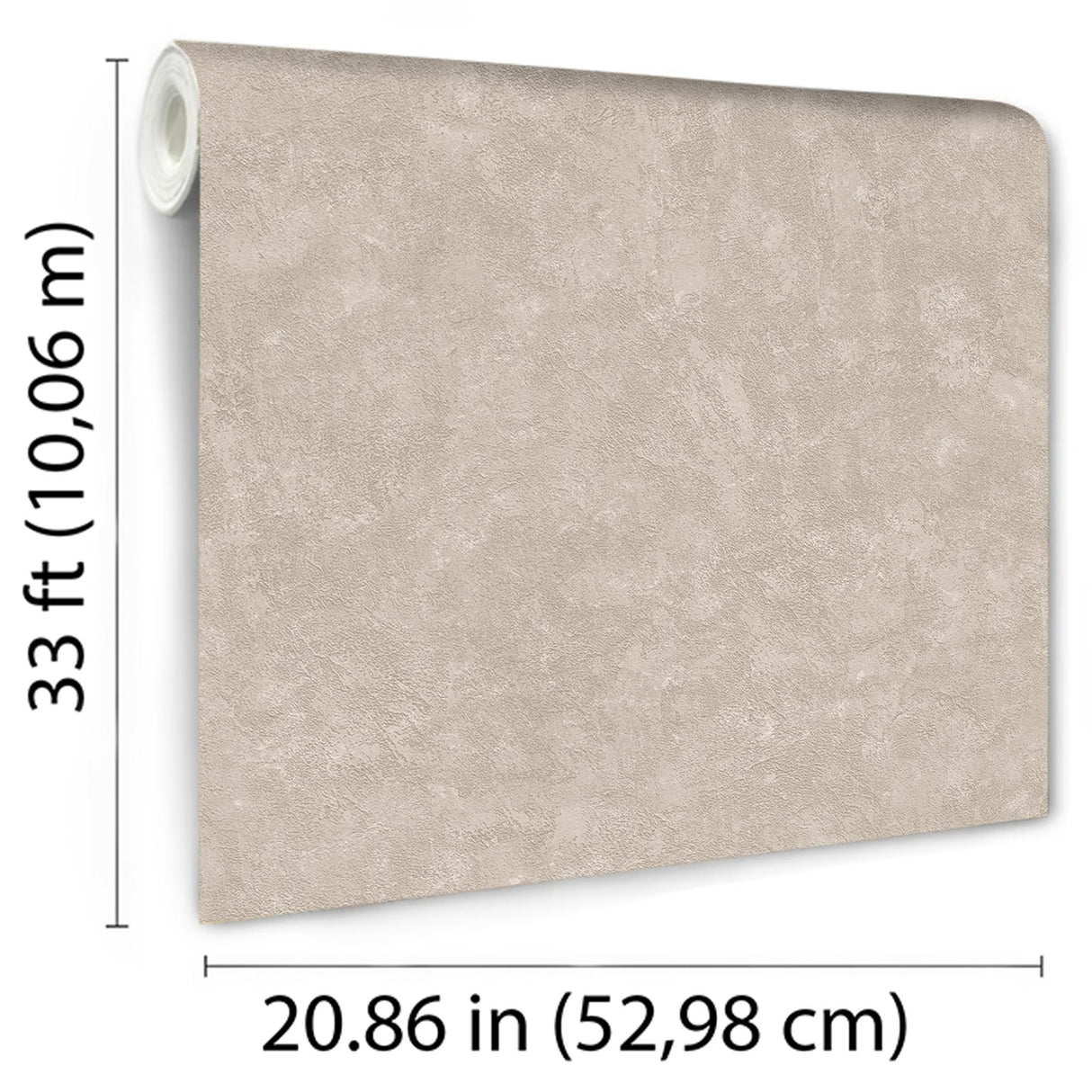 DecoratorsBest Faux Concrete Plaster Texture Taupe Wallpaper