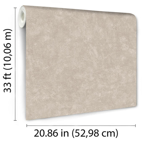 DecoratorsBest Faux Concrete Plaster Texture Taupe Wallpaper