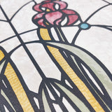 DecoratorsBest Floral Stained Glass Red Flower Wallpaper