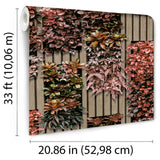DecoratorsBest Vertical Garden Red and Green Wallpaper