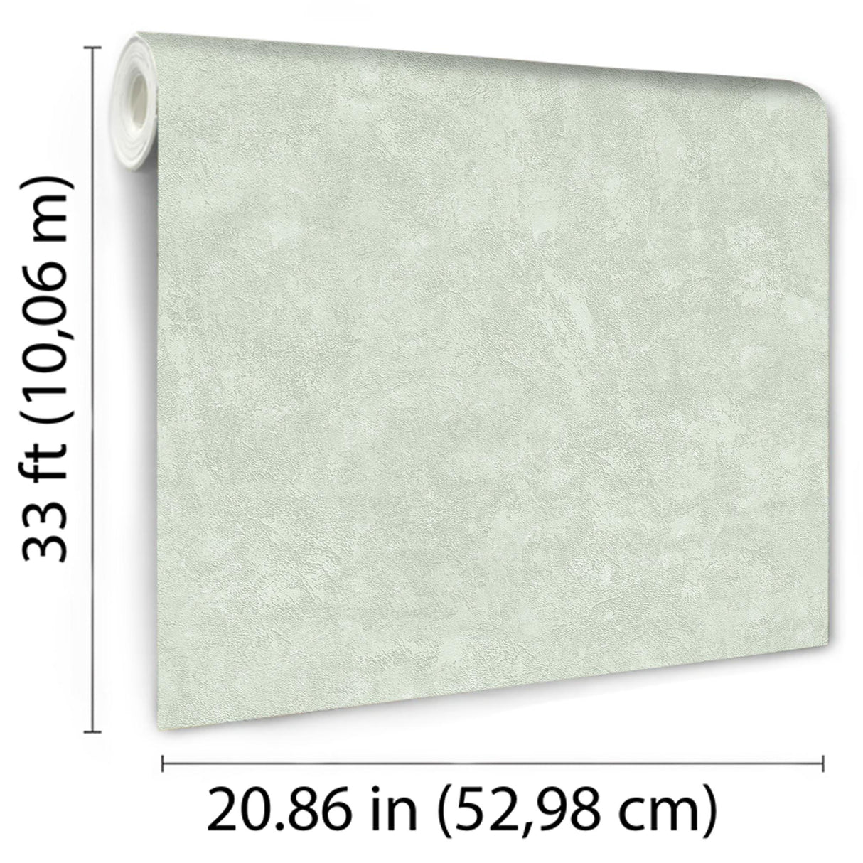 DecoratorsBest Faux Concrete Plaster Texture Light Green Wallpaper