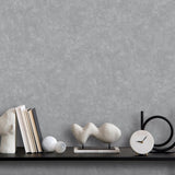 DecoratorsBest Faux Concrete Plaster Texture Dark Grey Wallpaper