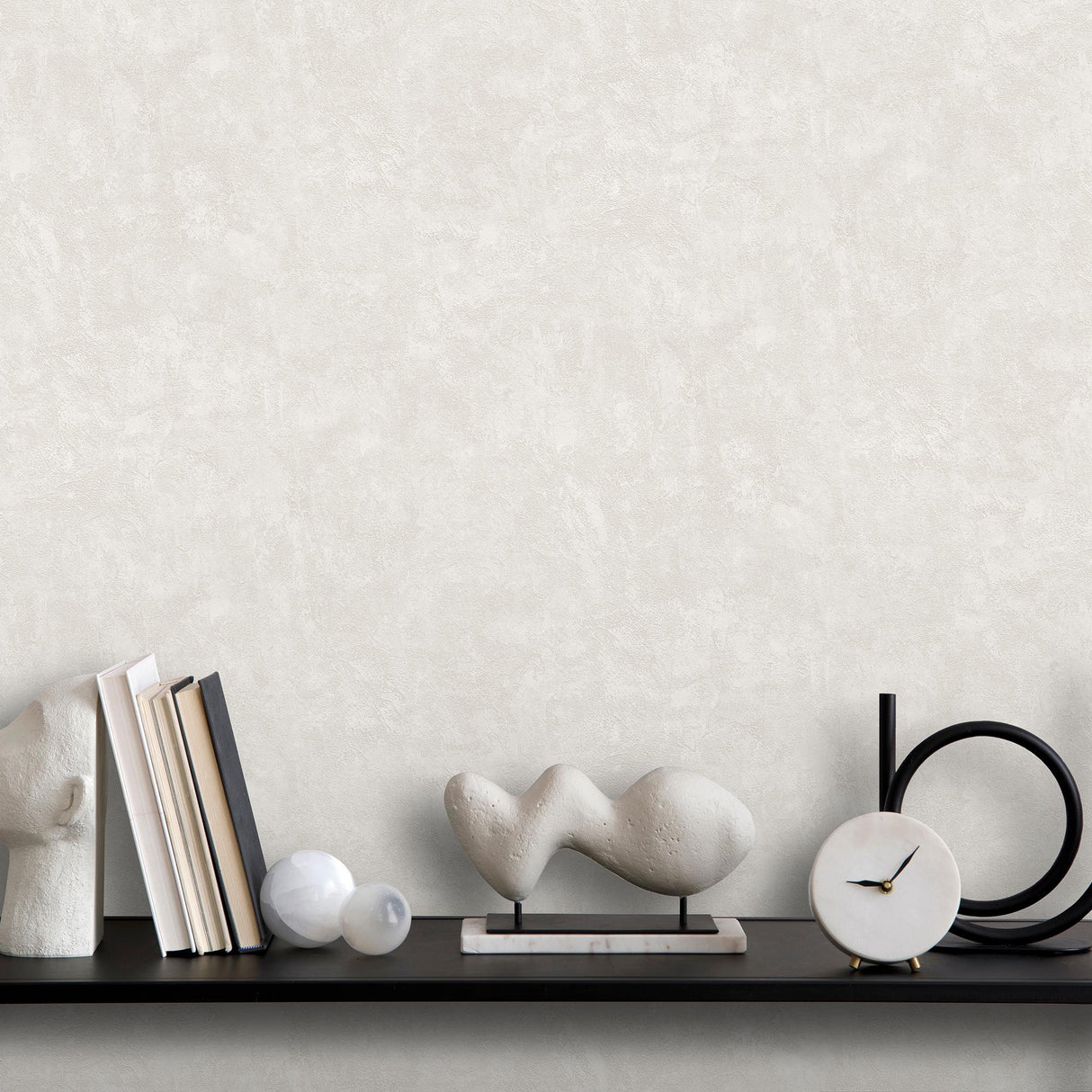 DecoratorsBest Faux Concrete Plaster Texture Ecru Wallpaper
