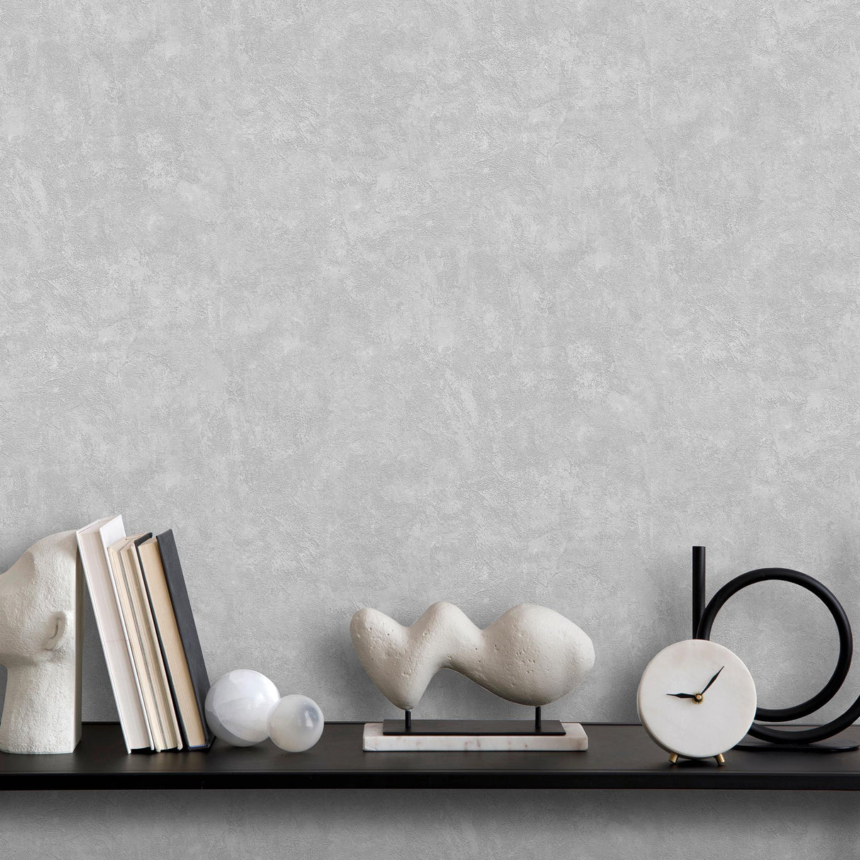 DecoratorsBest Faux Concrete Plaster Texture Grey Wallpaper