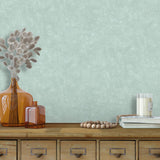 DecoratorsBest Faux Concrete Plaster Texture Green Wallpaper