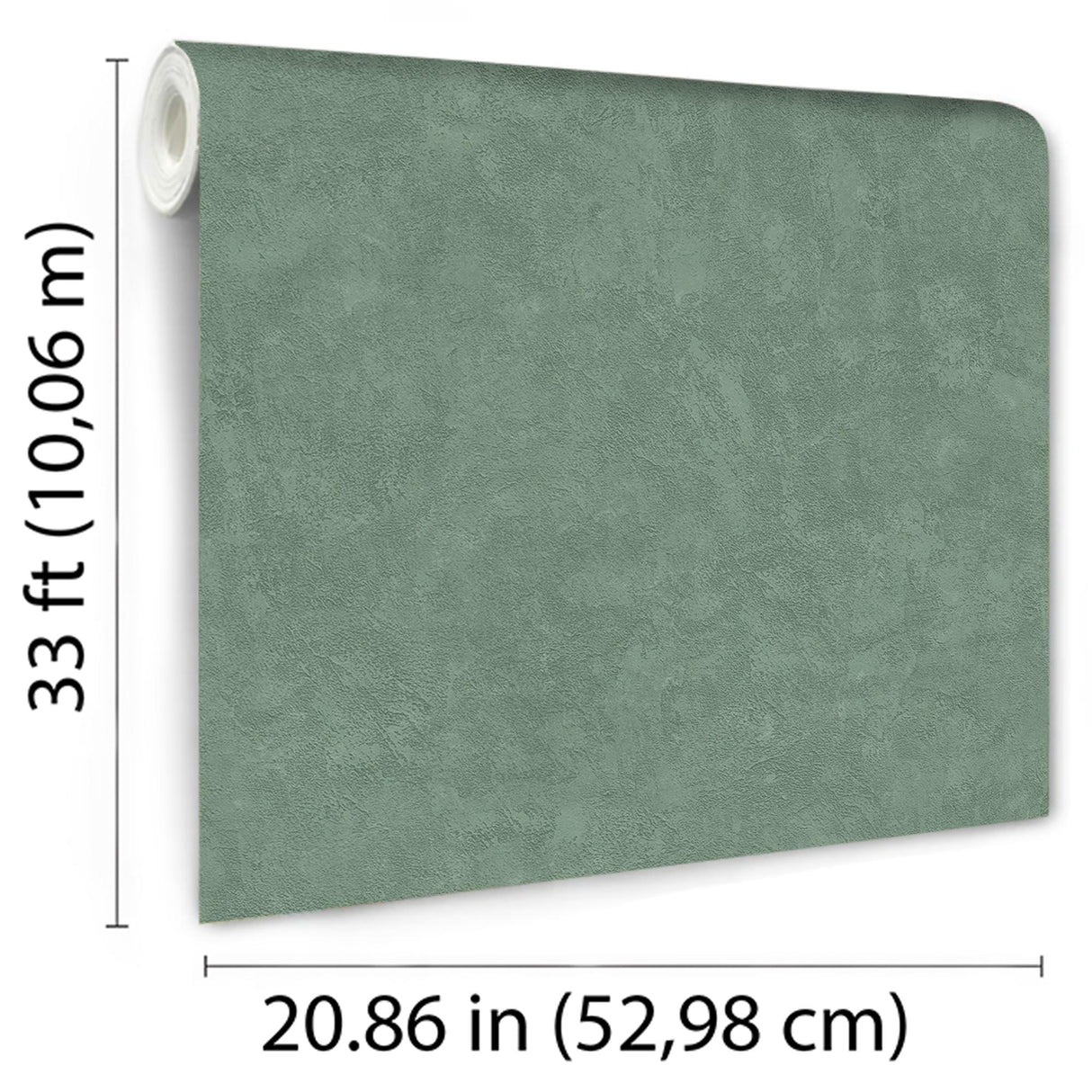 DecoratorsBest Faux Concrete Plaster Texture Dark Green Wallpaper