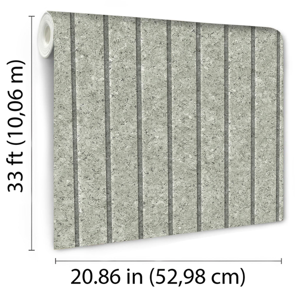DecoratorsBest Corkboard Stripe Sage Green Wallpaper