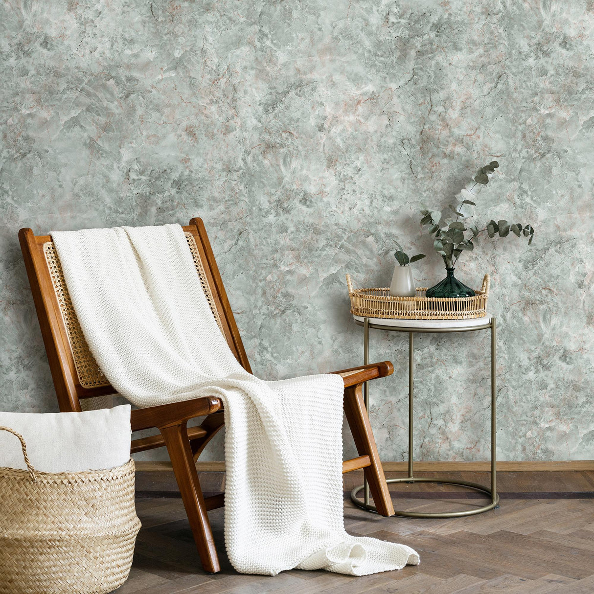 DecoratorsBest Luxurious Marble Green Wallpaper