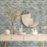 DecoratorsBest Wavy Marble Stripe Sage Green Wallpaper