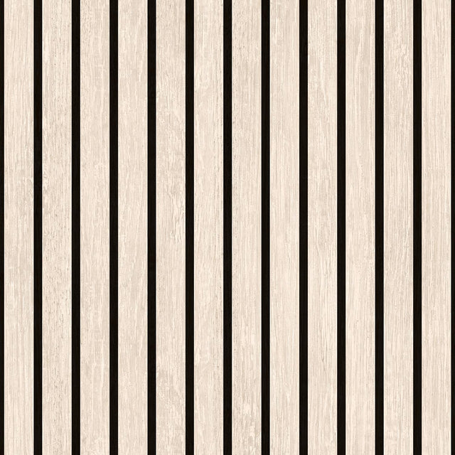 DecoratorsBest Modern Wood Slat Natural Wallpaper