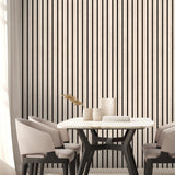 DecoratorsBest Modern Wood Slat Natural Wallpaper