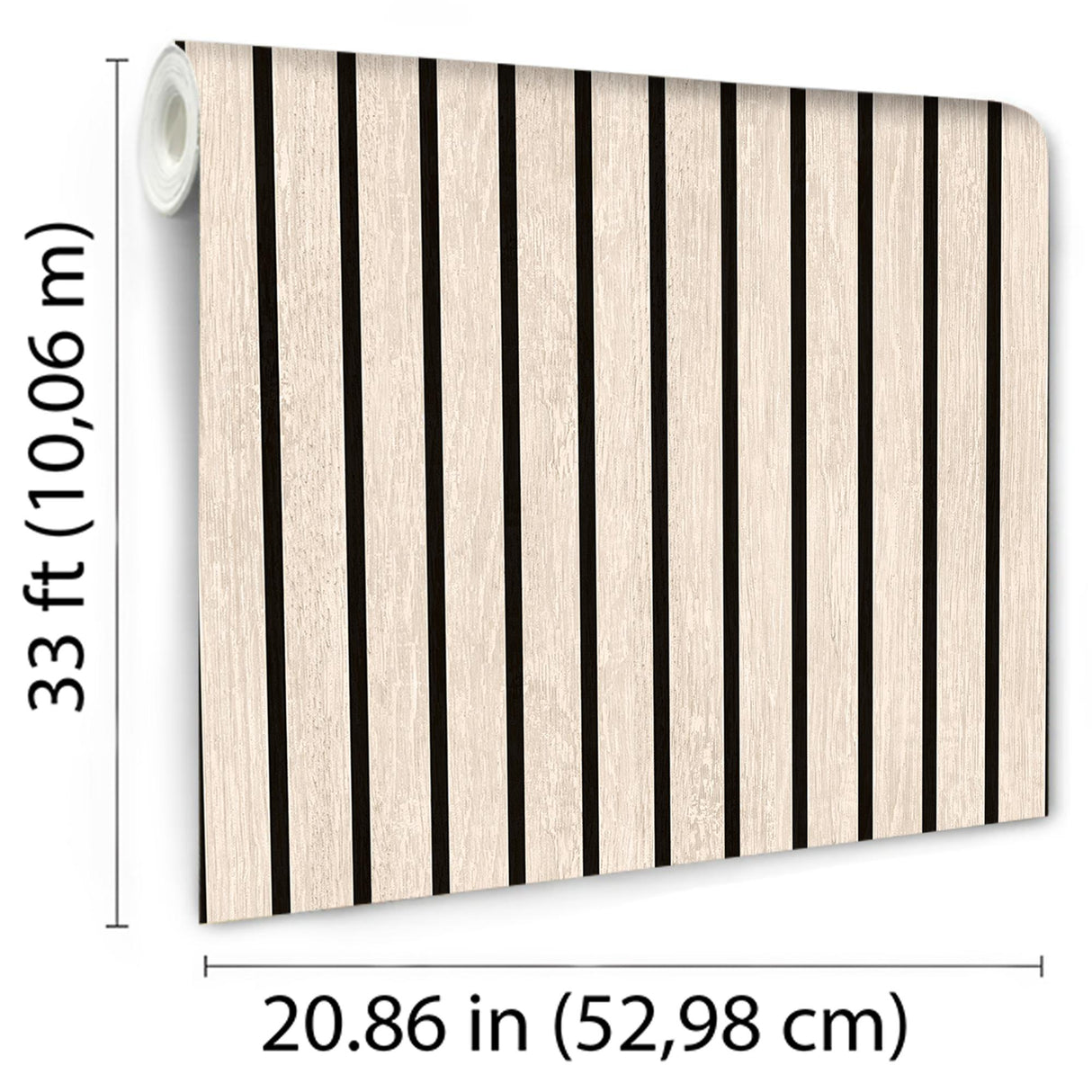 DecoratorsBest Modern Wood Slat Natural Wallpaper
