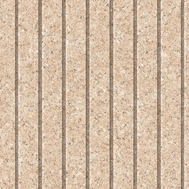 DecoratorsBest Corkboard Stripe Natural Light Wallpaper