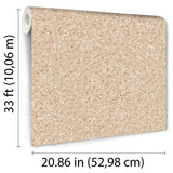 DecoratorsBest Cork Texture Natural Light Wallpaper