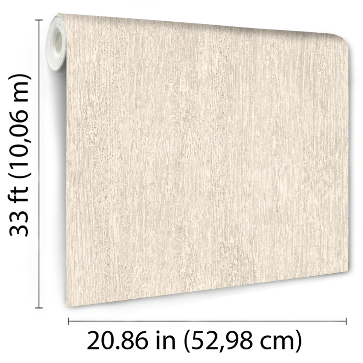 DecoratorsBest Soft Grain Wood Texture Ecru Cream Wallpaper