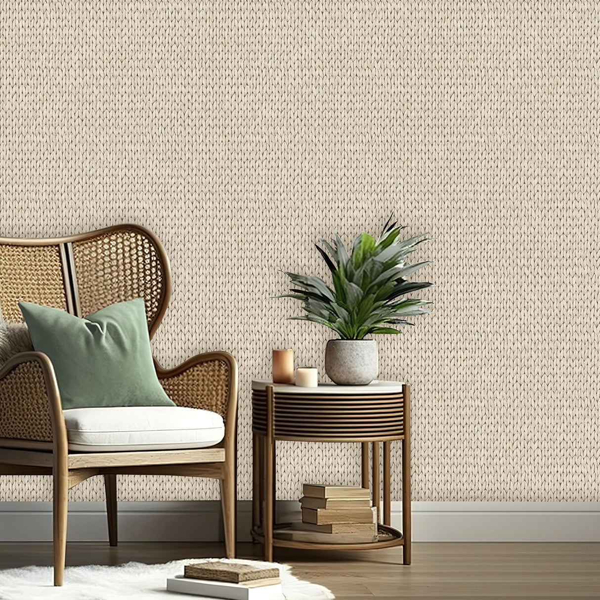DecoratorsBest Wicker Weave Natural Wallpaper