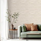 DecoratorsBest Natural Drift Wavy Wood Natural Wallpaper
