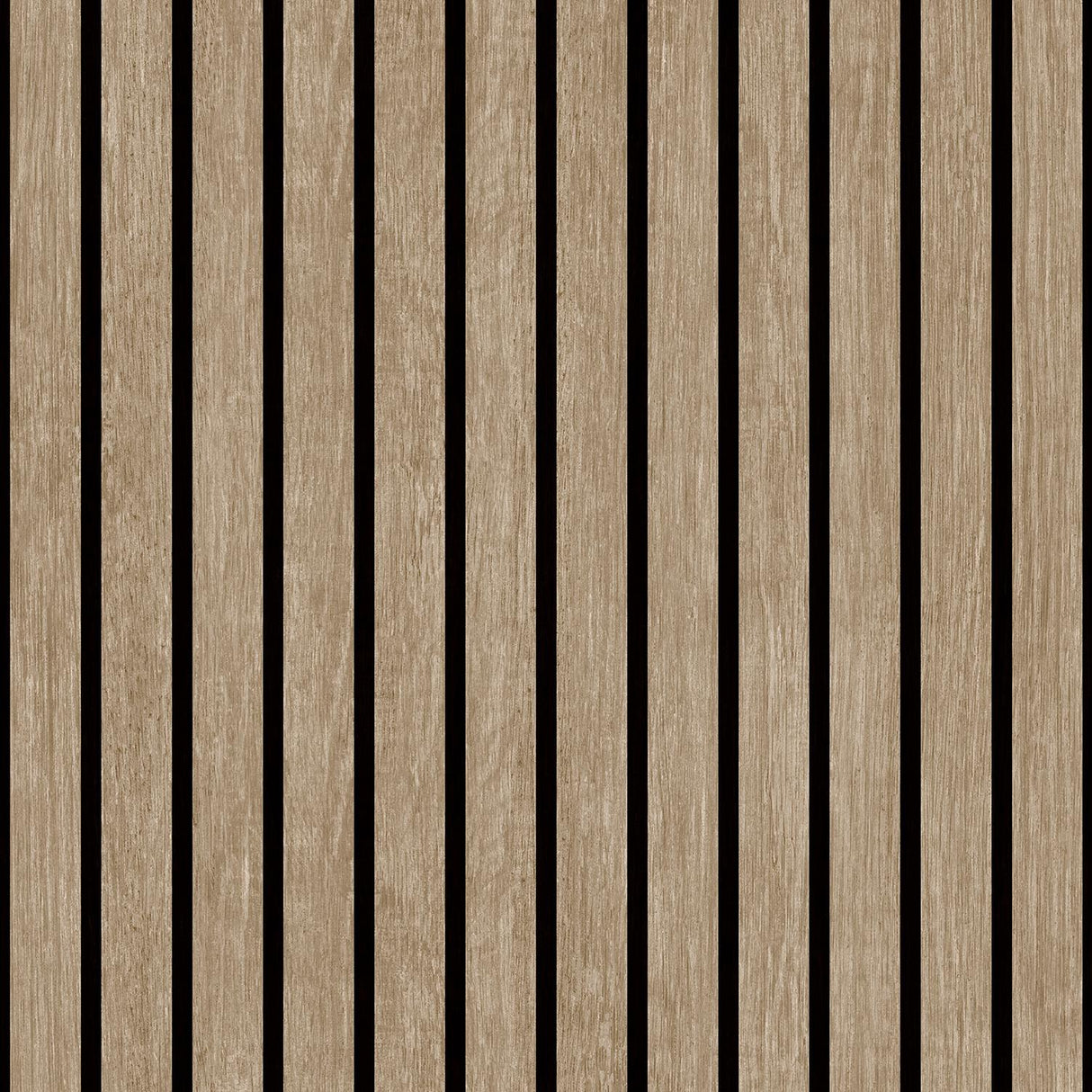 DecoratorsBest Modern Wood Slat Taupe Wallpaper