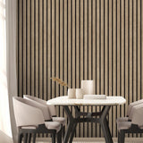 DecoratorsBest Modern Wood Slat Taupe Wallpaper