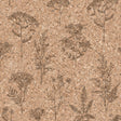 DecoratorsBest Herbarium Hues Herbs & Grasses Natural Brown Cork Texture Wallpaper