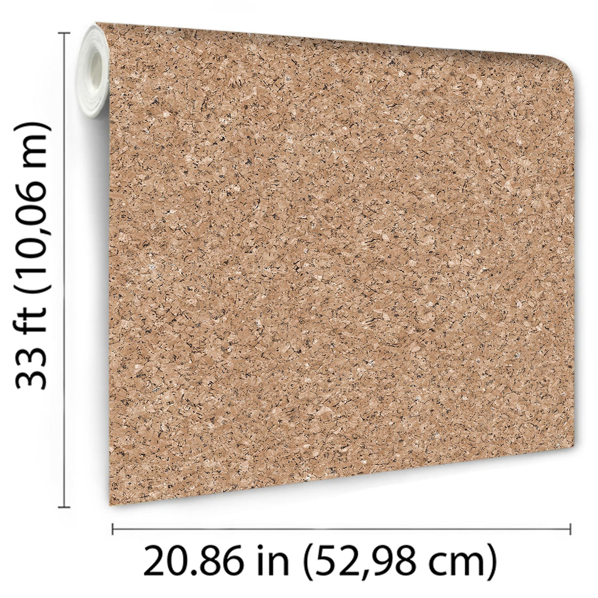 DecoratorsBest Cork Texture Natural Brown Wallpaper