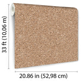 DecoratorsBest Cork Texture Natural Brown Wallpaper