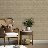 DecoratorsBest Wicker Weave Taupe Wallpaper