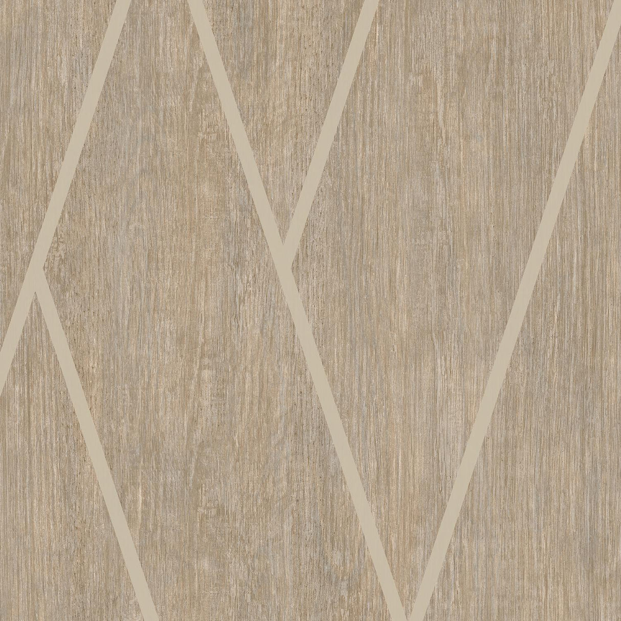 DecoratorsBest Chevron Woodgrain Brown Wallpaper