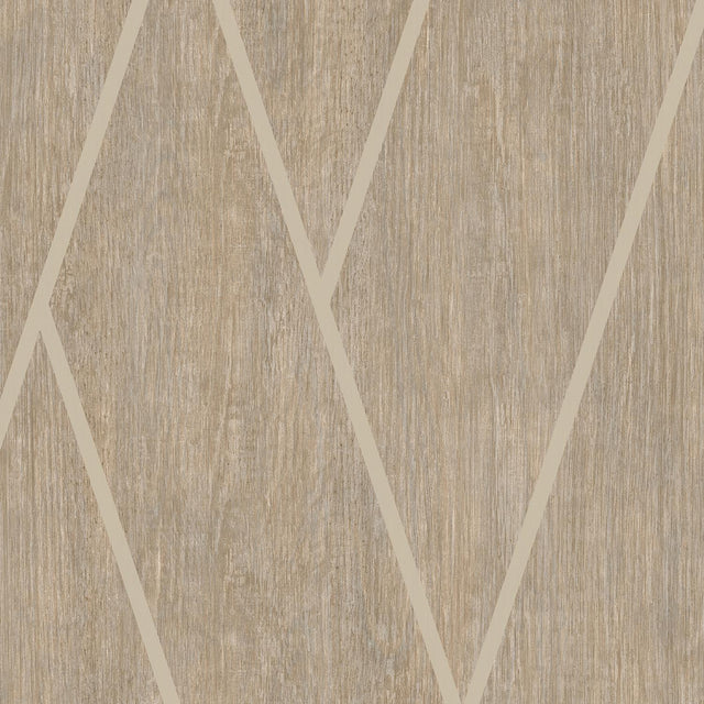 DecoratorsBest Chevron Woodgrain Brown Wallpaper