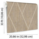 DecoratorsBest Chevron Woodgrain Brown Wallpaper
