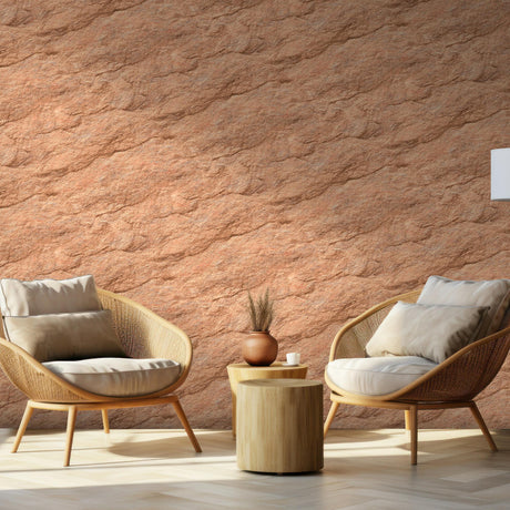 DecoratorsBest Stone Serenity Terracotta Wallpaper