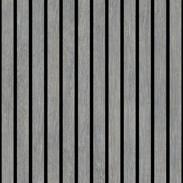 DecoratorsBest Modern Wood Slat Grey Wallpaper