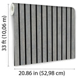 DecoratorsBest Modern Wood Slat Grey Wallpaper