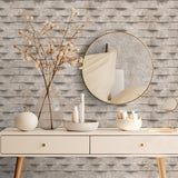 DecoratorsBest Wavy Marble Stripe Taupe Wallpaper